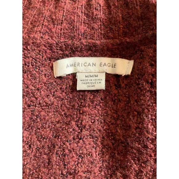 American Eagle pink and brown striped sweater - Picture 2 of 8